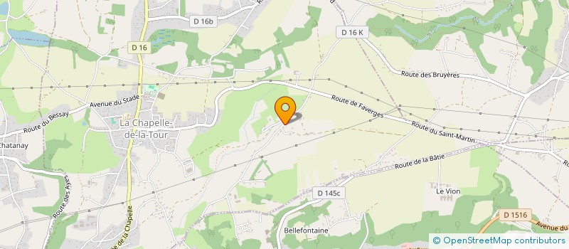 localisation de l'entreprise MONSIEUR JULIEN OJEDA  LA CHAPELLE-DE-LA-TOUR