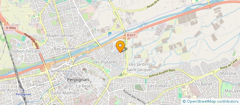 localisation de l'entreprise MONSIEUR JULIEN OLIVIER  PERPIGNAN