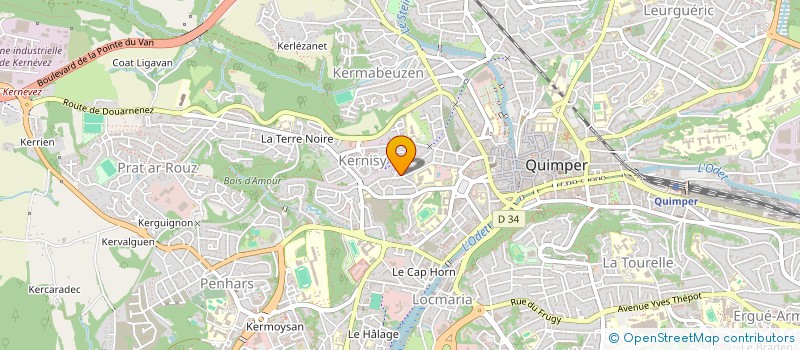 localisation de l'entreprise MONSIEUR JULIEN OLIVIER à QUIMPER