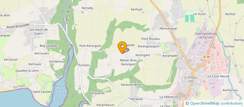 localisation de l'entreprise MONSIEUR JULIEN OLIVIER  CONCARNEAU