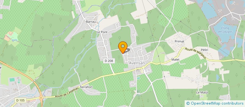 localisation de l'entreprise MONSIEUR JULIEN OPALINSKI  AVENSAN