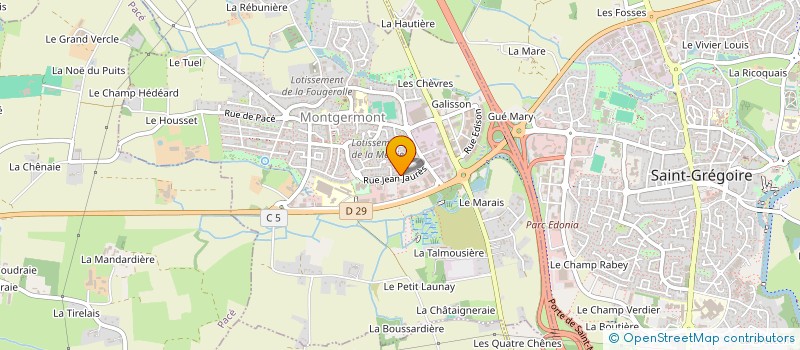 localisation de l'entreprise MONSIEUR JULIEN ORAIN à MONTGERMONT