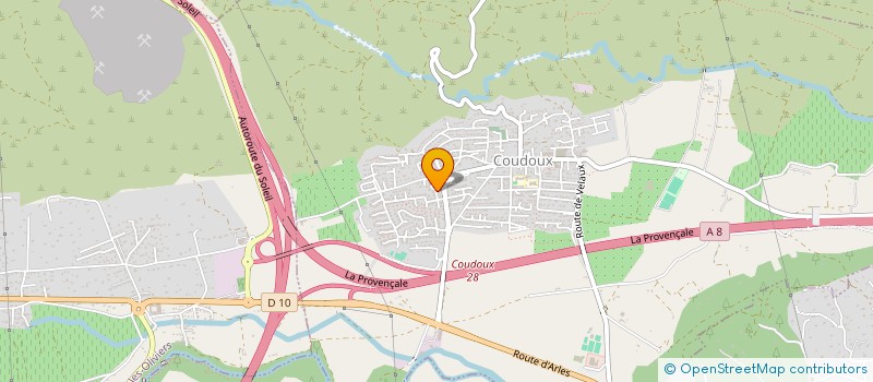 localisation de l'entreprise MONSIEUR JULIEN ORFEI  COUDOUX