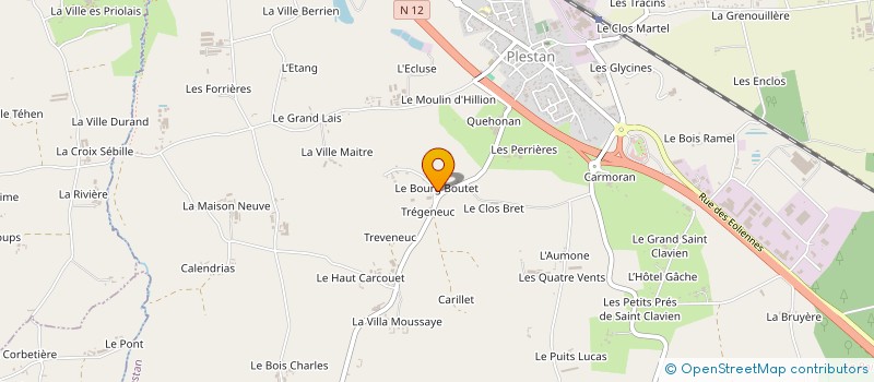 localisation de l'entreprise MONSIEUR JULIEN ORGEREAU  TRAMAIN