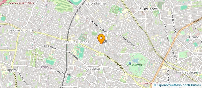 localisation de l'entreprise MONSIEUR JULIEN OSSEDAT à BORDEAUX