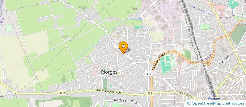 localisation de l'entreprise MONSIEUR JULIEN OSSEDAT à RIORGES