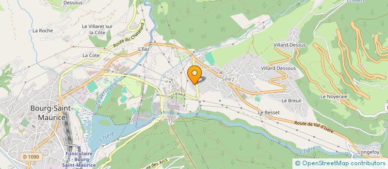 localisation de l'entreprise MONSIEUR JULIEN OTTOBON  BOURG-SAINT-MAURICE