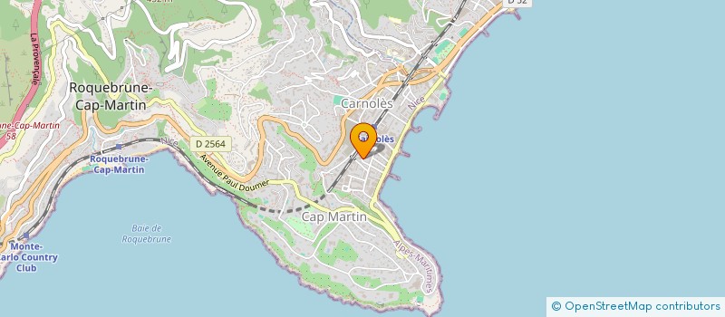 localisation de l'entreprise MONSIEUR JULIEN OUSTRIERES à ROQUEBRUNE-CAP-MARTIN