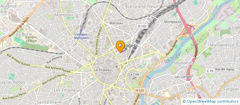 localisation de l'entreprise MONSIEUR JULIEN PACHOT  LIMOGES