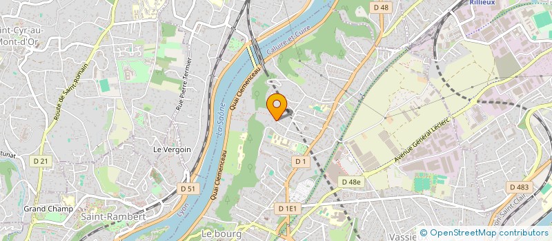 localisation de l'entreprise MONSIEUR JULIEN PAGET  CALUIRE-ET-CUIRE