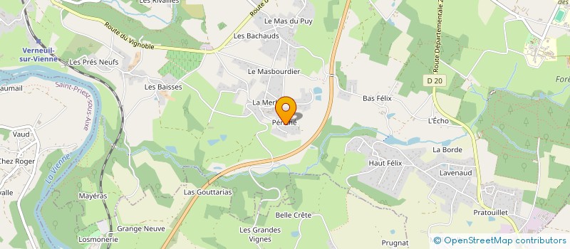 localisation de l'entreprise MONSIEUR JULIEN PAGNOUX à VERNEUIL-SUR-VIENNE