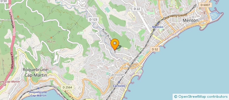 localisation de l'entreprise MONSIEUR JULIEN PAILLARD  MENTON