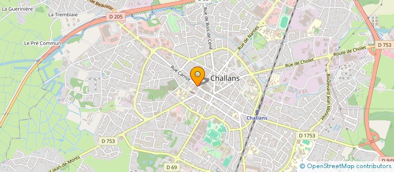 localisation de l'entreprise MONSIEUR JULIEN PAJOT à CHALLANS