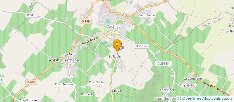 localisation de l'entreprise MONSIEUR JULIEN PALLUAU  ARCHIAC