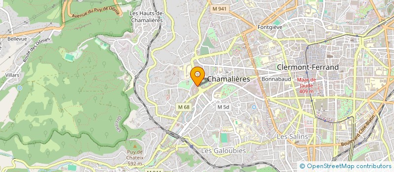 localisation de l'entreprise MONSIEUR JULIEN PARADIS  CHAMALIERES