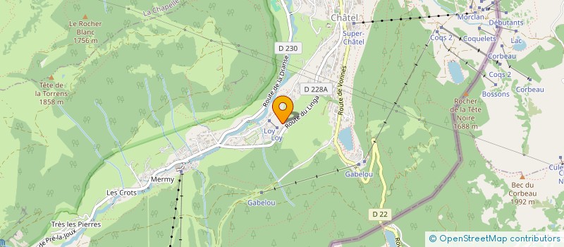 localisation de l'entreprise MONSIEUR JULIEN PARRALEJO  CHATEL