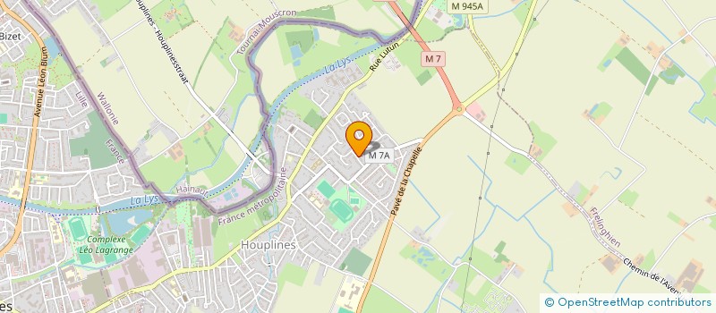 localisation de l'entreprise MONSIEUR JULIEN PARRET  HOUPLINES