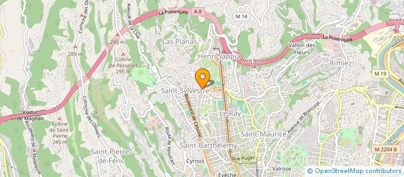 localisation de l'entreprise MONSIEUR JULIEN PASQUINELLI à NICE