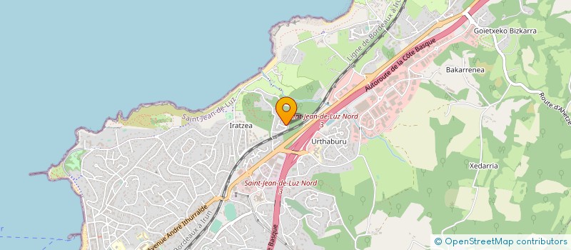 localisation de l'entreprise MONSIEUR JULIEN PASSICOT à SAINT-JEAN-DE-LUZ