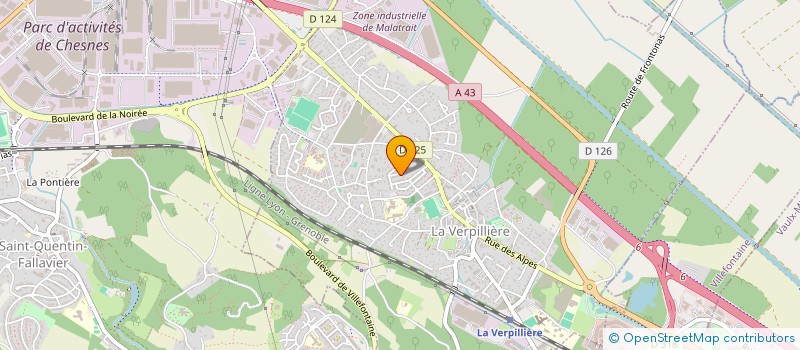 localisation de l'entreprise MONSIEUR JULIEN PASTRE  LA VERPILLIERE