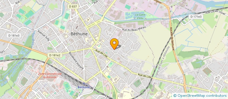 localisation de l'entreprise MONSIEUR JULIEN PATRON  BETHUNE