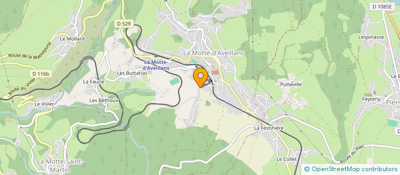 localisation de l'entreprise MONSIEUR JULIEN PATUREL  LA MOTTE-D'AVEILLANS