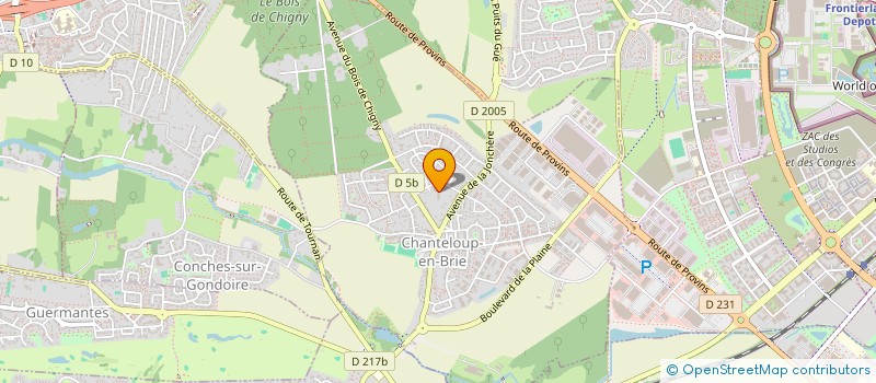 localisation de l'entreprise MONSIEUR JULIEN PAUGET  CHANTELOUP-EN-BRIE