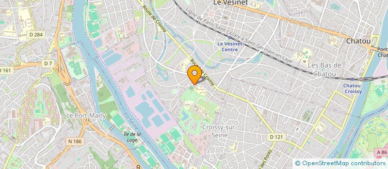 localisation de l'entreprise MONSIEUR JULIEN PAULHIAC  LE VESINET