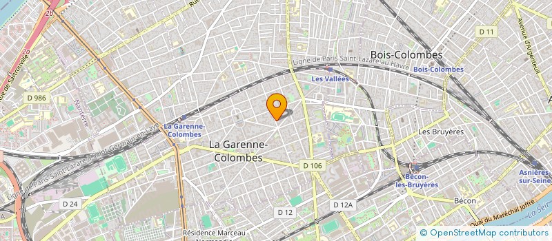 localisation de l'entreprise MONSIEUR JULIEN PAUPARDIN à LA GARENNE-COLOMBES