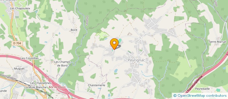 localisation de l'entreprise MONSIEUR JULIEN PAYET  PEYRIGNAC