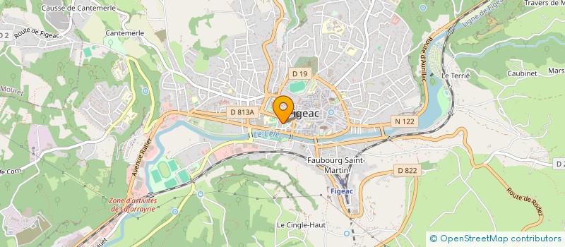 localisation de l'entreprise MONSIEUR JULIEN PAYSSE à FIGEAC