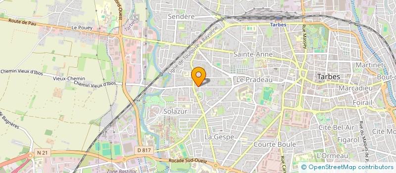 localisation de l'entreprise MONSIEUR JULIEN PEDEBIDOU  TARBES