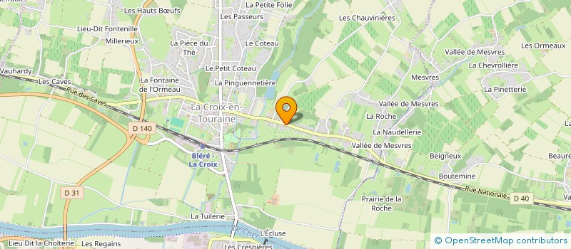 localisation de l'entreprise MONSIEUR JULIEN PELLET à LA CROIX-EN-TOURAINE