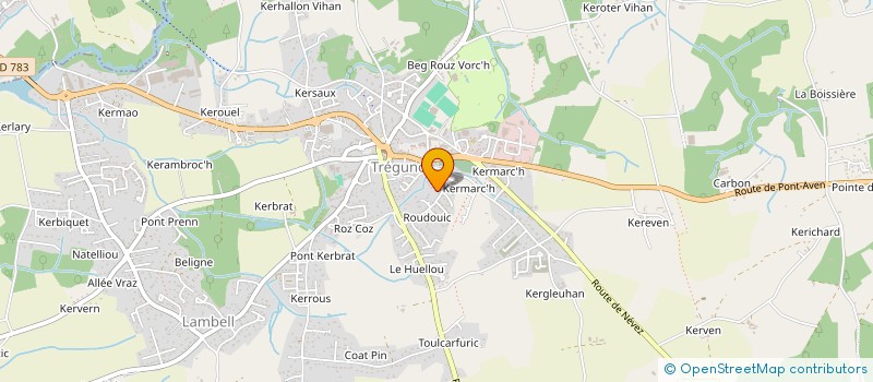 localisation de l'entreprise MONSIEUR JULIEN PELLETIER  TREGUNC