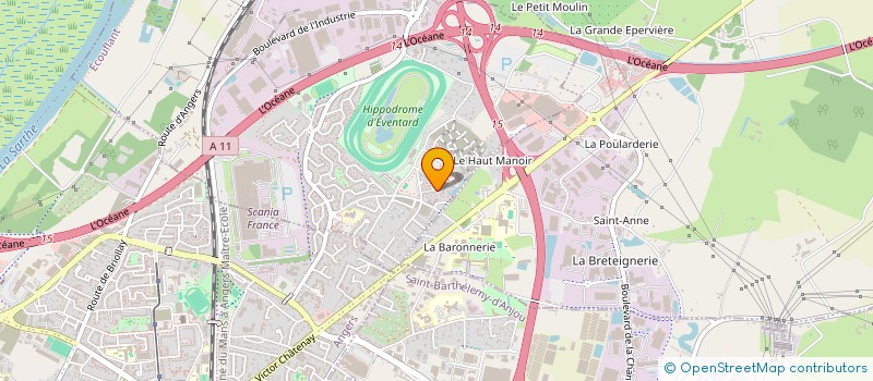 localisation de l'entreprise MONSIEUR JULIEN PELLOQUIN à ANGERS