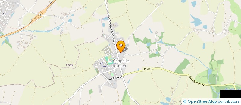 localisation de l'entreprise MONSIEUR JULIEN PENAUD  LA CHAPELLE-HERMIER