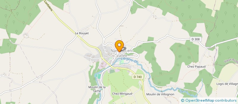 localisation de l'entreprise MONSIEUR JULIEN PENAUD à LA FAYE