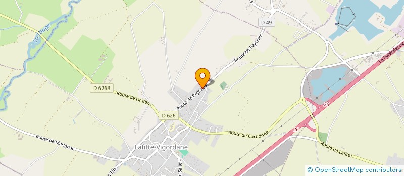 localisation de l'entreprise MONSIEUR JULIEN PENAUD  LAFITTE-VIGORDANE