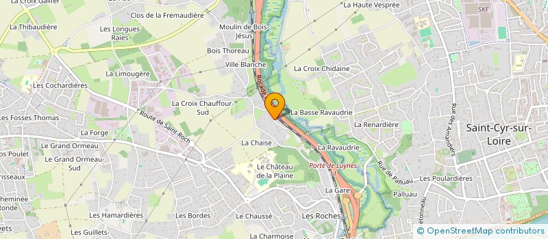 localisation de l'entreprise MONSIEUR JULIEN PENEAU  FONDETTES