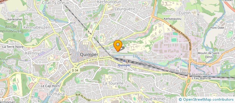 localisation de l'entreprise MONSIEUR JULIEN PENNERATH  QUIMPER