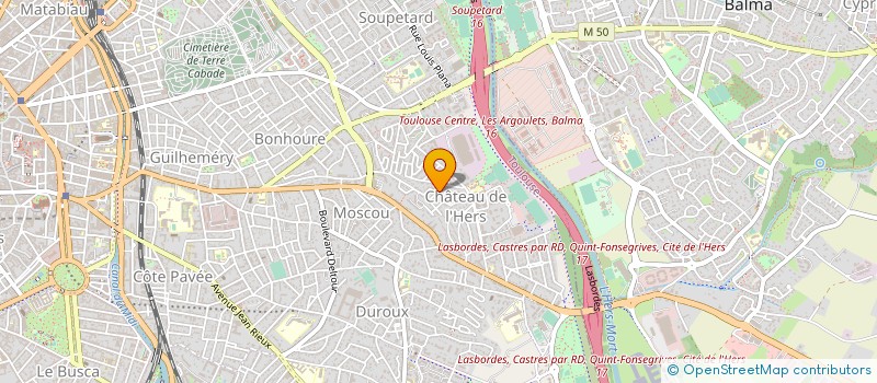 localisation de l'entreprise MONSIEUR JULIEN PERCHOUX à TOULOUSE
