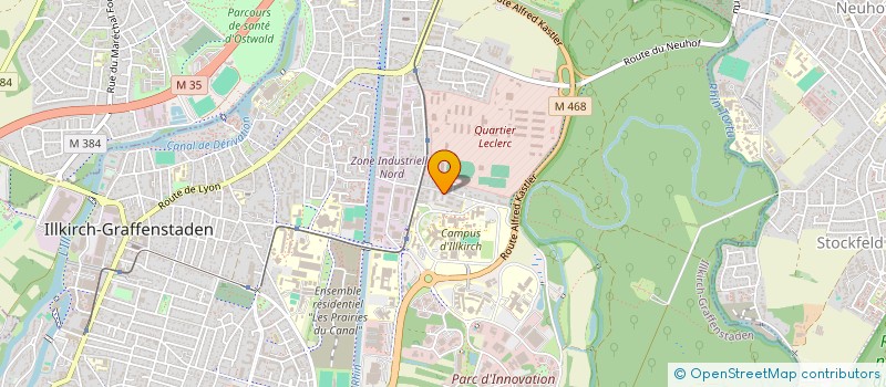 localisation de l'entreprise MONSIEUR JULIEN PEREME  ILLKIRCH-GRAFFENSTADEN