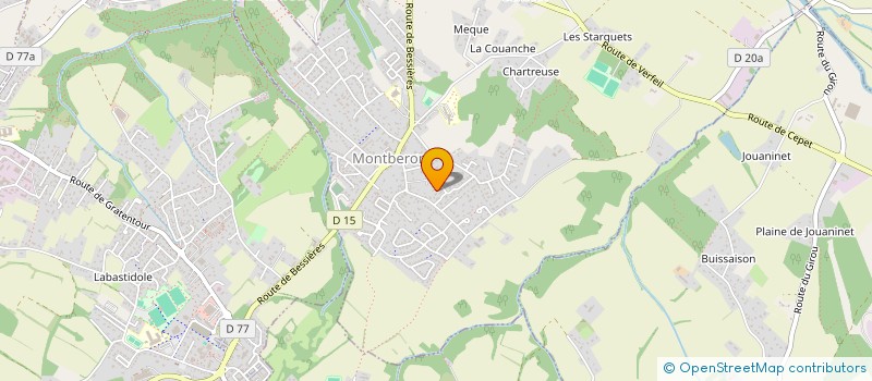 localisation de l'entreprise MONSIEUR JULIEN PERNOT à MONTBERON