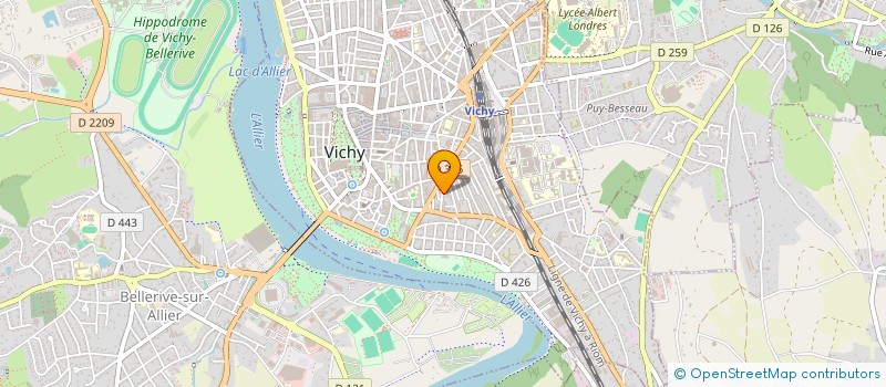 localisation de l'entreprise MONSIEUR JULIEN PERRIN à VICHY