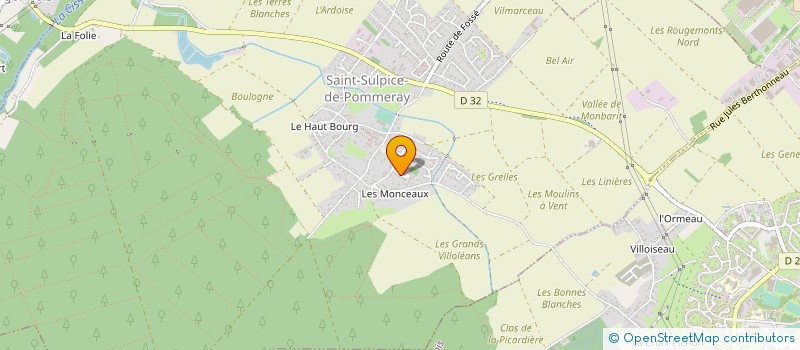 localisation de l'entreprise MONSIEUR JULIEN PERTHUIS  VEIGNE