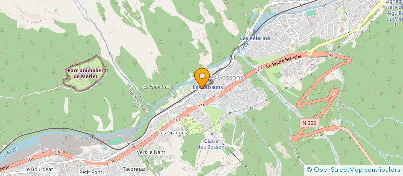 localisation de l'entreprise MONSIEUR JULIEN PETIT  CHAMONIX-MONT-BLANC