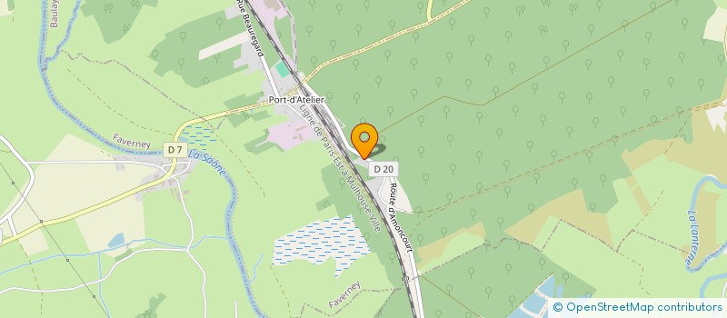 localisation de l'entreprise MONSIEUR JULIEN PETRIGNET  FAVERNEY