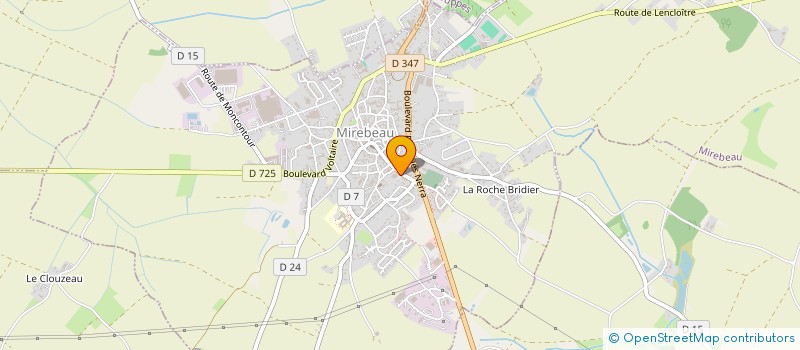 localisation de l'entreprise MONSIEUR JULIEN PEYRAMAURE  MIREBEAU