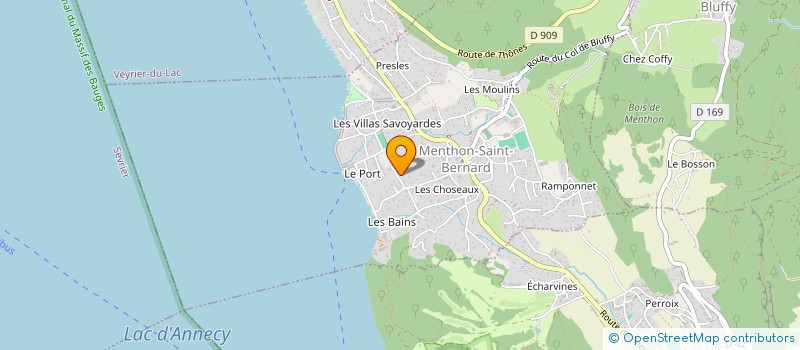 localisation de l'entreprise MONSIEUR JULIEN PHILIPPE  MENTHON-SAINT-BERNARD