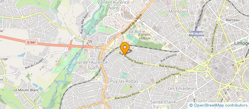 localisation de l'entreprise MONSIEUR JULIEN PICAT à LIMOGES